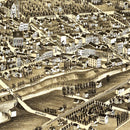 Vintage Map of Waukesha, Wisconsin 1880