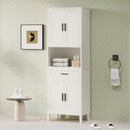 Freestanding Tall Bathroom Cabinet With Soft Close Doors And Adjustable Shelves by Unique Piece Furniture
