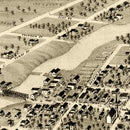Vintage Map of Anoka, Minnesota 1869