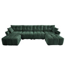 4-Seater Sofa Set with 2 Ottomans