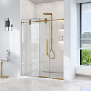 56"-60"W x 72"H Frameless Single Sliding Shower Door by HouseOfZazla