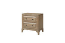 Queen Canopy Bedroom Set With A 2 Drawer Nightstand A Dresser With Poster Mirror And A Door Chest - Sand