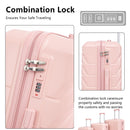 3 Pieces Set 20" / 24" / 28" Spinner Wheel Luggage With Combination Lock by HouseOfZazla