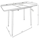 Grant - Extension Dining Table With Butterfly Leaf - Gray