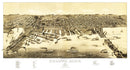 Vintage Map of Duluth, Minnesota 1887