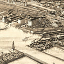 Vintage Map of Duluth, Minnesota 1893