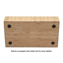 Bamboo Desk Organizer & Charging Station - All-In-One Office Storage Caddy for Tablets, Stationery, and Makeup by MobilevisionUS