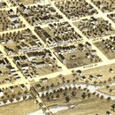 Vintage Map of Faribault, Minnesota 1869