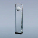 Optic Crystal Golf Ball Obelisk, 7.75" by creativegiftsdirect