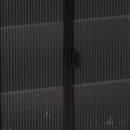 28.35" Glass Doors Modern Two-door Cabinet with Featuring Three-tier Storage, Unique Fir Cabinet Top, for Entryway, Living Room, Home Office, Dining Room