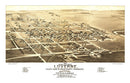 Vintage Map of Luverne, Minnesota 1883