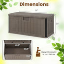100 Gallon Large Deck Box with Lockable Lid for Patio by DirectDeals