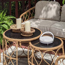 Hand-Woven Rattan & Mango Wood Live Edge Bowl, Set of 2 by Decor Steals