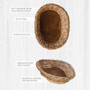 Hand-Woven Rattan & Mango Wood Live Edge Bowl, Set of 2 by Decor Steals