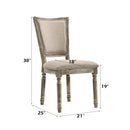 Gabrian - Two Tone, Reclaimed Side Chair (Set of 2) - Beige / Gray by HouseOfZazla