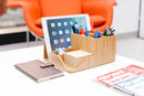 Bamboo Multi-Level Desktop Organizer | All-in-One Stationery & Media Hub by MobilevisionUS
