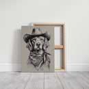 A Canine Cowboy's Stalwart Gaze