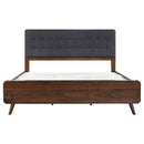 Robyn Wood Eastern King Platform Bed Dark Walnut
