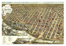 Vintage Map of Minneapolis, Minnesota 1891
