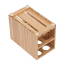 Bamboo Makeup Vanity Organizer Set | Cosmetic Storage Drawer & 5-Slot Brush Holder Combo | Professional Beauty Station by MobilevisionUS
