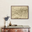 Vintage Map of Minneapolis, Minnesota 1891