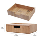 Bamboo Charging Station with Office Organization Combo by MobilevisionUS