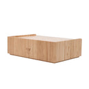 Compact Bamboo Desktop Drawer | Stackable Eco-Friendly Office Organizer by MobilevisionUS