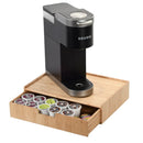 Large Bamboo Monitor Stand with Drawer | 13.5" Stackable Desk Organizer for Letter Size Paper by MobilevisionUS