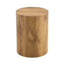 Cylindrical End Coffee Table, Living Room Furniture - Wood by HouseOfZazla