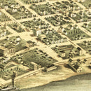 Vintage Map of Red Wing, Minnesota 1868