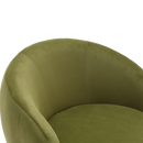 360 Degree Swivel Cuddle Barrel Accent Chairs, Round Armchairs with Wide Upholstered, Fluffy Fabric Chair for Living Room, Bedroom, Office, Waiting Rooms