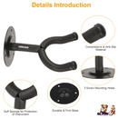 Wall Mount Guitar Hanger Padded Steel Guitar Bracket Holder Hook Rack For Electric Acoustic Bass Guitars