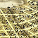 Vintage Map of St. Cloud, Minnesota 1869