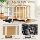 40 Inch Dog Crate Furniture Dog Kennel with Dual Lockable Double Doors by LJGDeals