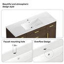 Bathroom Vanity With Abundant Storage 2 Soft Close Doors And 6 Drawers