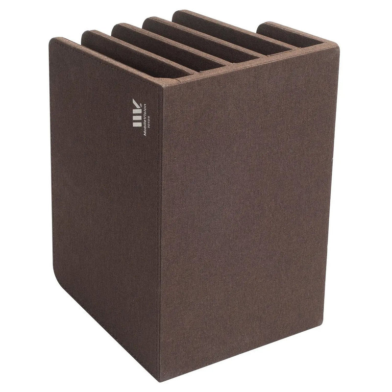 Executive Desk Organizer & Sorter – 5-Slot Dark Brown Wood File Holder for Laptops, Tablets, and Documents, photo 5 of 6