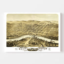 Vintage Map of Saint Peter, Minnesota 1870