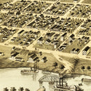 Vintage Map of Saint Peter, Minnesota 1870