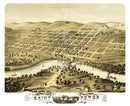 Vintage Map of Saint Peter, Minnesota 1870