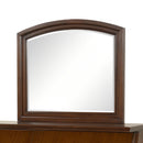 Meade - Arch Mirror With Low Distortion Glass - Dark Cherry by HouseOfZazla