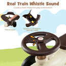Ride on Toy with Steering Wheel and Train Whistle Sound Button