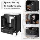 Space Saving Bathroom Vanity With Integrated Ceramic Sink