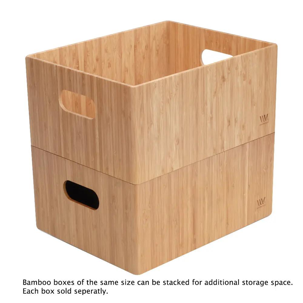Bamboo Small Storage Box 9 x 12 x 6, photo 4 of 12