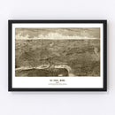 Vintage Map of St. Paul, Minnesota 1887