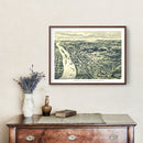 Vintage Map of St. Paul, Minnesota 1890