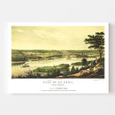 Vintage Map of St. Paul, Minnesota 1853