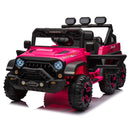 24V Ride On Large PickUp Truck car for Kids,ride On 4WD Toys with Remote Control,Parents Can Assist in Driving,Bluetooth music version,Pickup truck design with spacious storage in the rear.