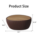 Goose Egg Shaped Coffee Table