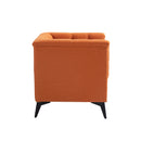 Accent Chair Living Room Chairs Single Sofa Chair,Arm Chairs with Linen Fabric, Mid Century Accent Arm Chairs Comfy Reading Lounge Club Armchair for Bedroom Office Study