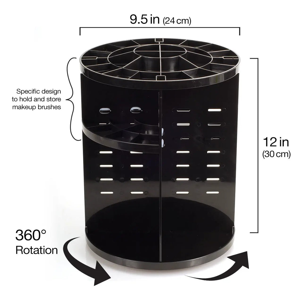 Rotating Makeup Organizer, detail